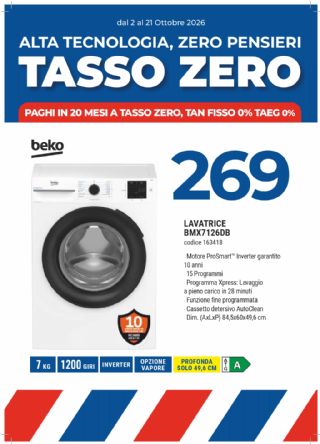 LAVATRICE BEKO BMX7126DB